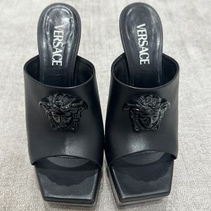 Versace La Medusa platform heels